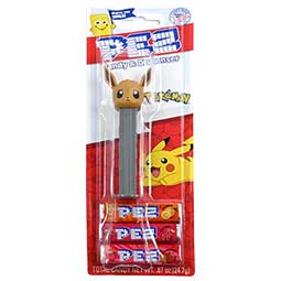 PEZ Dispenser Pokemon Eevee with Candy Rolls