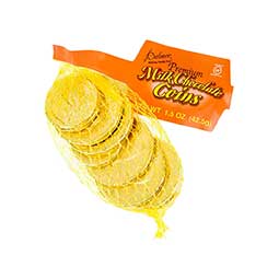 Palmer Milk Chocolate Foiled Gold Coins 1.5oz Mesh Bag