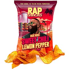 RAP SNACKS Rick Ross Sweet Chili Lemon Pepper 2.5oz Bag Expires Jan 2 2025