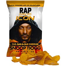 RAP SNACKS Snoop Dogg OG Bar B Que Cheddar 2.5oz Bag