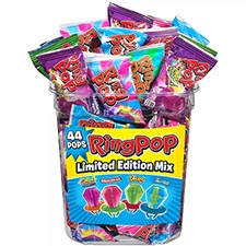 Ring Pop Assorted Flavors 44ct Tub