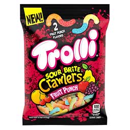 Trolli Sour Brite Crawlers Fruit Punch 5oz Bag