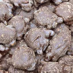 Zachary Dark Chocolate Caramel Peanut Clusters 1 Lb