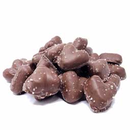 Zachary Valentine Milk Chocolate Sea Salt Caramel Hearts 1lb