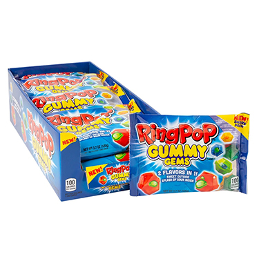 Ring Pop Gummy Gems 3.7oz Bags 16ct Box