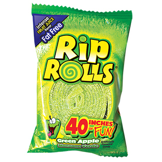 Rip Rolls Green Apple 1.4oz 24ct Box