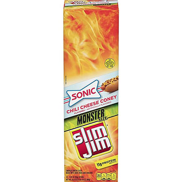 Slim Jim Monster Sonic Chili Cheese Coney 18ct Box