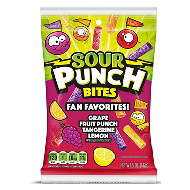 Sour Punch Fan Favorites Bites 5oz Bag