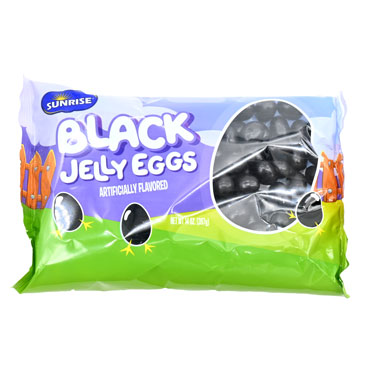 Sunrise Jelly Eggs Black 14oz