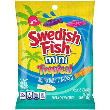 Swedish Fish Mini Tropical 5oz Bag