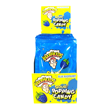 Warheads Popping Candy Blue Raspberry 20ct Box