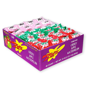 Zotz Fizz Power Candy Cherry Apple and Watermelon 48ct Box